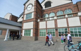 Community members tour Thomas Jefferson Middle School